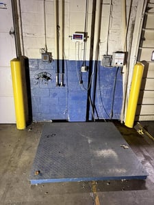 5000 lb. Inscale #LP7510A, 4' x 4' electronic platform scale