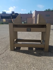 3.3 KIP (15kN), MTS, horizontal fatigue frame, 20" btwn columns, 15" x 27" table, 3000. psi