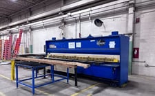 3/8" x 14' Atlantic #HDS3/8.14, hydraulic power squaring shear, front operated power back gauge, 2 from