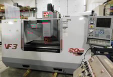 Haas #VF-3D, CNC vertical machining center, 20 automatic tool changer, 40" X, 20" Y, 25" Z, 7500 RPM, 20 HP