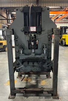 1.69" x 1' RMS #411, rebar shear, electronic foot pedal, 20 HP hydraulic unit, 8" diameter cylinder