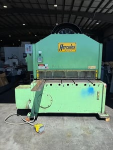 1/4" x 4' American Hercules, hydraulic squaring shear, 48" Back Gauge, 36" squaring arm, 20 HP
