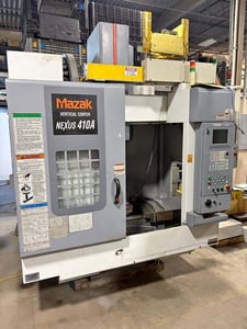 Mazak #Vertical-Center-Nexus-410A, 3-Axis CNC Vertical Machining Center, 35.4" x 16" table, 22" X, 16.1" Y