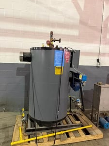 Lattner, Vertical Natural Gas Steam Boiler System, w/ Feed Water Tank & pumps