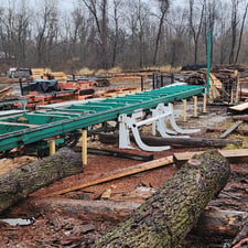 Select #4221, Sawmill, 14" throat, 8' 5"-9' 3" W x 52' L, 34" between housing, 2019