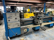 25" x 80" Toolmex #TUR63A, engine lathe, 15" swing over cross slide, inch/metric threading, 19.5" chuck, 20