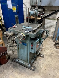 1/16" to 1.25" Morrison #K, keyseater, 9" stroke, 1.25" x 24" table, 2 HP, assorted cutters, 1976