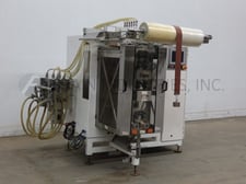 Circle #V16S, 6-up, servo driven, form, fill, seal liquid/paste machine, AB PLC & Panelview HMI