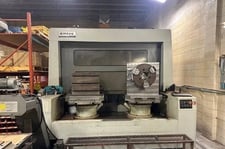 Hyundai #KH-80G, CNC horizontal machining center, Fanuc 18iMB, 49.2" X, 39.4" Y, 33.5" Z, 4500 RPM, 80