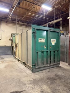 84" x 168" x 96" Clemco, blast cleaning, exhaust unit, reclaim system, 2000