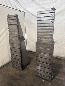 20" width x 80" H x 24" D T-slotted Angle Plate Set