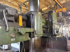 5' -15" Carlton #3A, radial arm drill, 3-3/16" spindle diameter, 18" spindle travel, #5MT, power arm