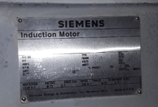 1250 HP 1185 RPM , Siemens, Frame 5812S