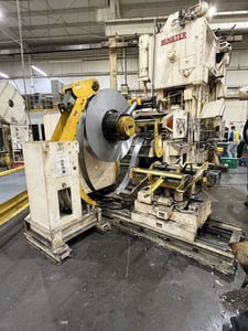 10000 lb. Orii #LCC06HRMAP-VAC, space saver coil feed line, 23.6" x .125" stock, 60" OD, 18"-22" expansion