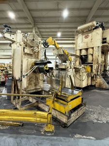 15000 lb. Coe Press Equipment #CPR-15030 / CPRF-630, Space Saver coil feed line, 30" W x .125" stock, 72" OD