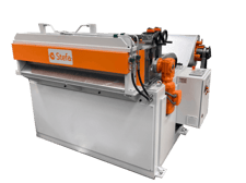 49.2" x 0.05" Stefa #LA1.25, Cut-to-Length Line, 3-roll straightener system, 3.07" rollers, hydraulic shear