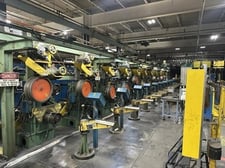 18" x 0.025" PM/Andritz, Oscillating Slitting Line, L to R, 120,000 psi tensile strength, 15 HP mandrel