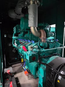 650 KW Cummins #C650N6, Natural gas generator set, 277/480 Volts, 3-phase, 1135 HP @ 1800 RPM, GTA50E engine