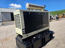 80 kW Kohler #6059, Diesel Generator, John Deere, Enclosed w/ Tank, 596 hours, 1992