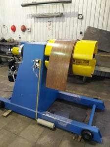 8,000 lb. Finprofile, Mandrel Uncoiler, 28" width, 16"-20" ID, 62" outside dimensions, 2026