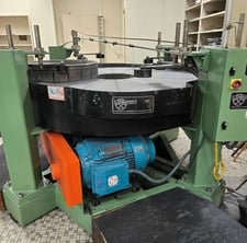 72" Lapmaster #72, open face, 27" ID rings, 5-32 RPM, 25 HP, slurry system, vari-speed drive