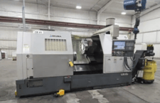 Okuma #LB-35II, CNC Lathe, 17.7" turning diameter, 29.53" machining length, 21.6" swing, 31.5" between