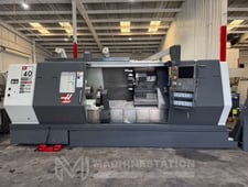 Haas #SL-40L, CNC turning center, 35.5" swing, 15" chuck, 3-jaw, 4" bar, 27.5" dia., 80" lgth, tool
