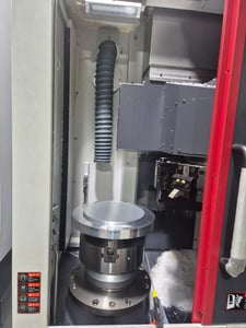 SMEC #SLV-300-RH, twin spindle CNC vertical turret lathe, 21.65" sw, 12" 3-jaw chuck, A2-8, 12 turret, 3500