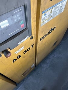 124 cfm, 125 psi, Kaeser #AS-30T, Rotary Screw Air Compressor, 30 HP, 230 psi @ 110&deg;F dryer, 3PH, 2012