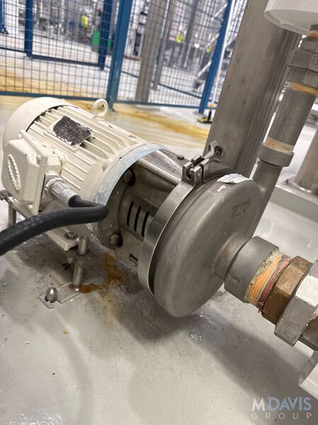 Ampco, Stainless Steel Centrifugal Pump, 3" suction x 2" discharge, 7.5 HP