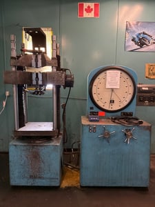 120,000 lbf. Tinius Olsen #Super-L, universal testing machine, 4-column