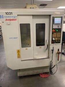 Hardinge #VMC480P3, CNC vertical machining center, 20 automatic tool changer, 18.9" X, 15.7" Y, 16.9" Z