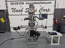 Acer E-Mill #EVS-3VK, 2-Axis CNC Vertical Knee Mill, 10" x 50" table, 36.5" X, 17" Y, 19" Z, 20" ram travel