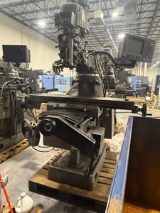 Sharp #TMV, vertical knee mill, 10" x50" table, 18.5" ram, 3 HP, 4500 RPM, Accurite digital read out, 2006