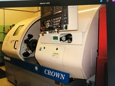 Okuma #Crown-762S-SB, cnc lathe, 21.7" swing, 15.8" swing over cross slide, 10.6" diameter x 19.7" L max