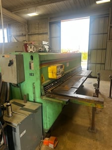 1/4" x 10' Accurshear #625010, Hydraulic Shear, front operated power back gauge, 23 SPM, 20 HP, 1991