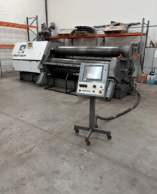 120" x 1" Bertsch #100-10, Plate Roll, 4-roll, 17" top roll diameter, 2018