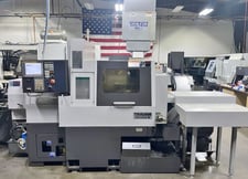Tsugami #B0326-III, swiss screw machine, 32mm bar, 8000 RPM, 34 ATC, w/ 12' Edge Patriot-338 bar feed, Fanuc