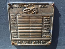 1250 HP 3600 RPM Louis Allis, Frame 889SU, weather protected enclosure type 1, SB, used, 4000 Volts