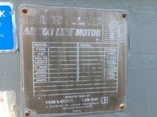 1500 HP 3600 RPM Louis Allis, Frame 889SUY, weather protected enclosure type 1, SB, used, 2300 Volts