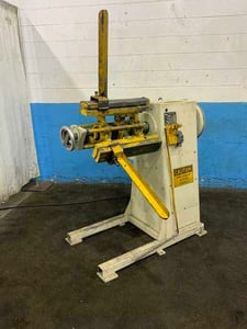 8000 lb. Cooper Weymouth #4RM-1880, coil reel, 18" width, 60" outside dimensions, 17"-21" ID, 2 HP