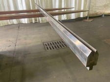 121" L, Accute angle female press brake die, 1-1/2" die width, 2-1/2" die height, 1/2" opening in V