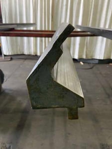 120-1/4" L, Gooseneck press brake die, 1-1/2" die width, 3-3/4" die height
