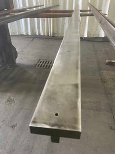 144" L, Filler block press brake die, 3" die width, 3/4" die height