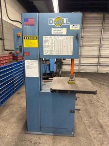 20" x 13" DoAll #2013-V, vertical band saw, 154" x 1" blade, chip blower, welder/grinder, 3 HP, 2011