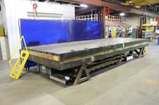 240" x 94" x 16", T-slotted floor with stands, leveling screws