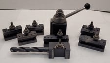 Aloris #CA, quick change tool post set, 8 pieces