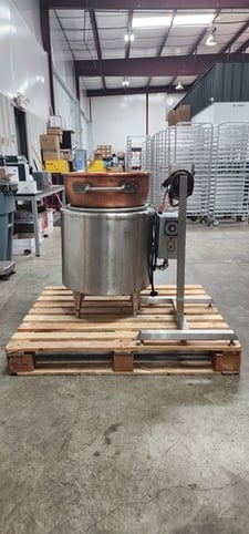 Image for Savage Bros #8.5-E-Stove, ElectroStove Candy Stove, 45-100 lb Capacity, 350°F, 230V., 1 Ph., Copper Kettle Included, 2003, N