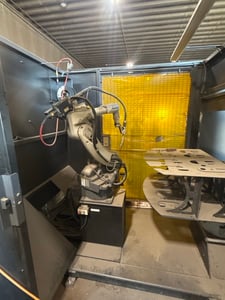 Miller PA350S, Robotic Welding Workcell, 350 lb Payload, 180&deg; Index Table, 480V., 3 Ph., 2013, N
