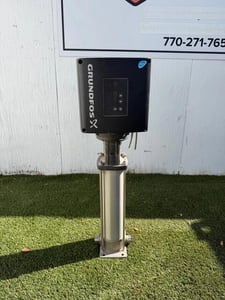 22 GPM @ 813' TDH, Grundfos, Vertical Multistage Centrifugal Pump, 8 HP, 4500 RPM, (6 available)